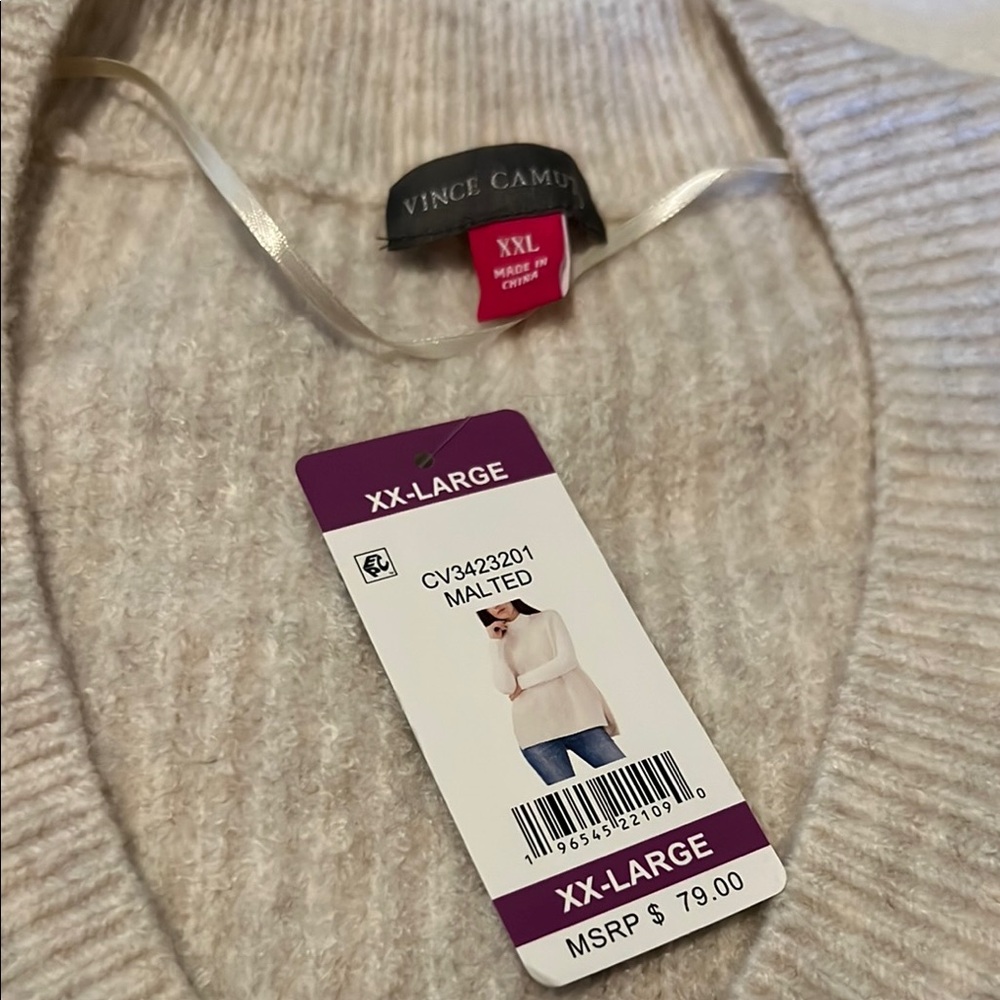 Women’s super soft Beige Sweater Vest NWT